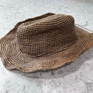 Athleta Brown Woven Hat